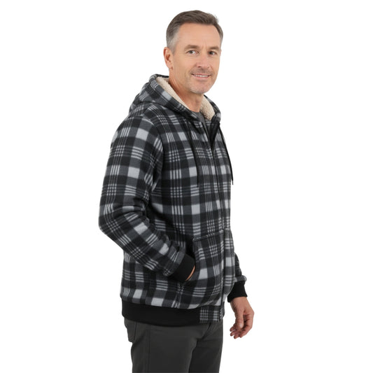 Fleece Hoodie – Sherpa Lined – Winter Jacket