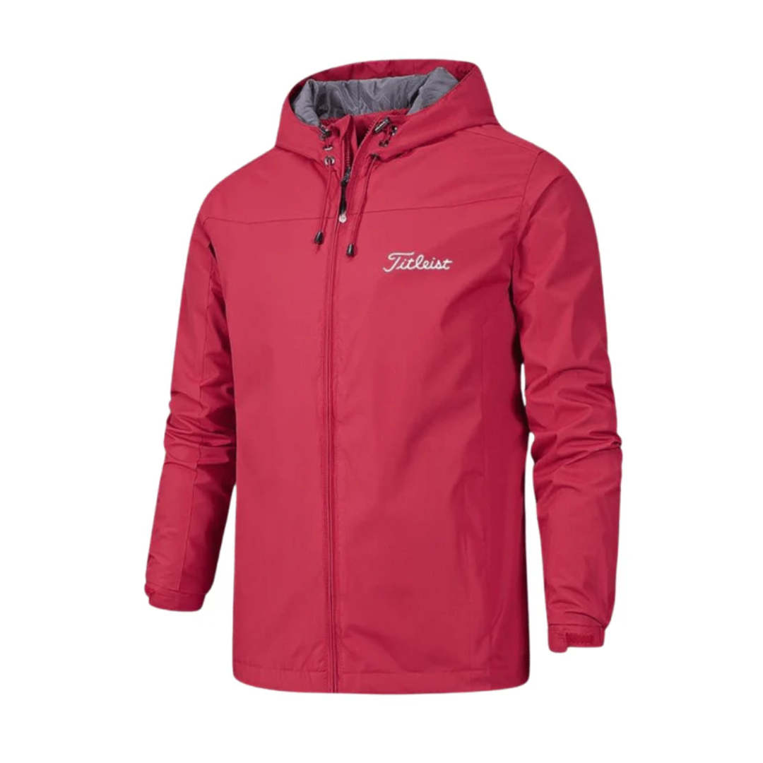 Men’s Golf Jacket – Windproof – With Detachable Hood