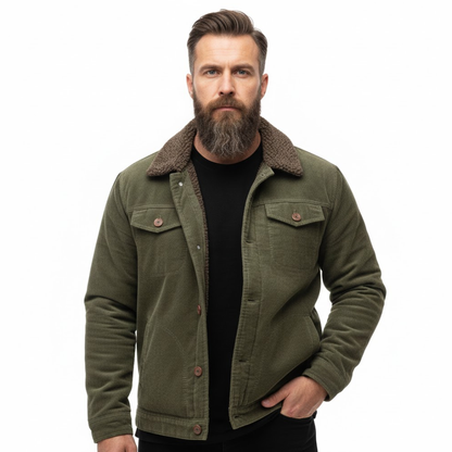 Men’s Outdoor Jacket – Fleece-Lined – Winter