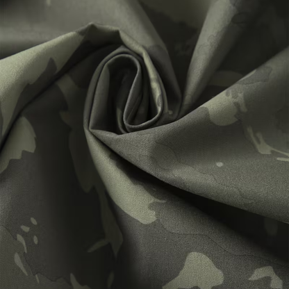 Men’s Camo Half-Zip Hooded Jacket – Lightweight Shell