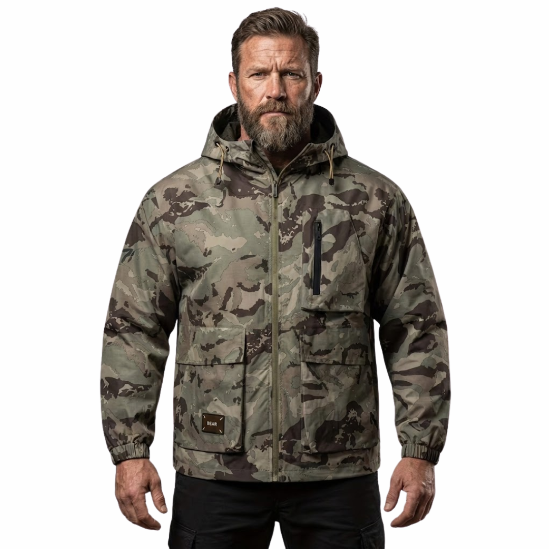 Men's Outdoor Hooded Jacket – Camouflage – Water-repellent