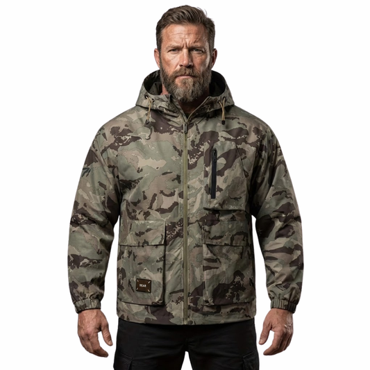 Men's Outdoor Hooded Jacket – Camouflage – Water-repellent