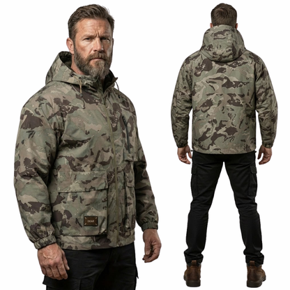 Men's Outdoor Hooded Jacket – Camouflage – Water-repellent