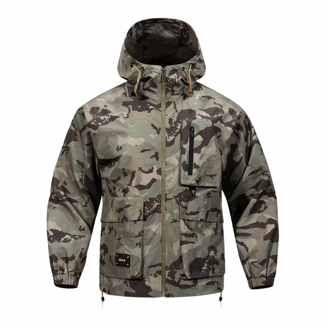 Men's Outdoor Hooded Jacket – Camouflage – Water-repellent