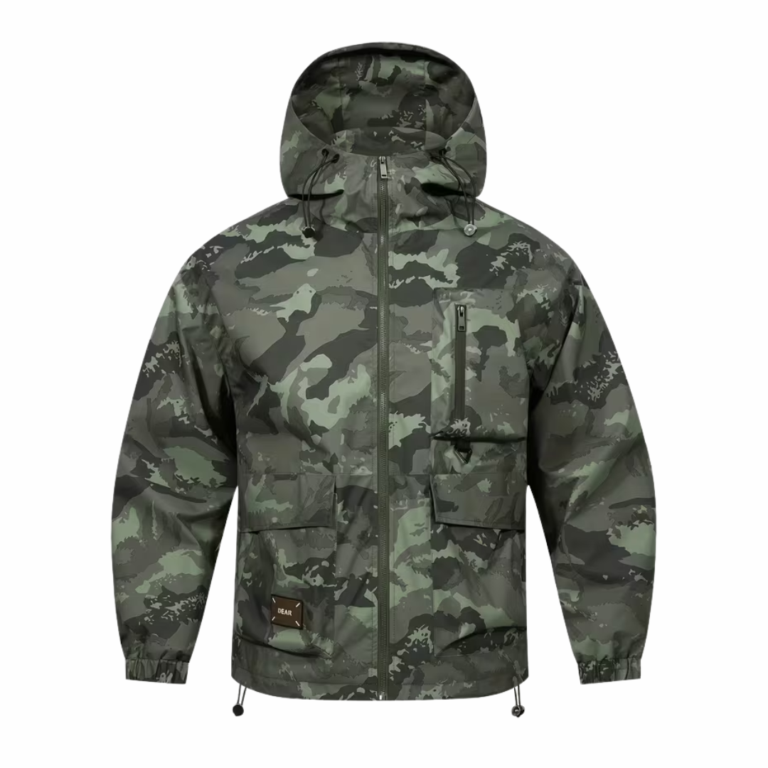 Men's Outdoor Hooded Jacket – Camouflage – Water-repellent