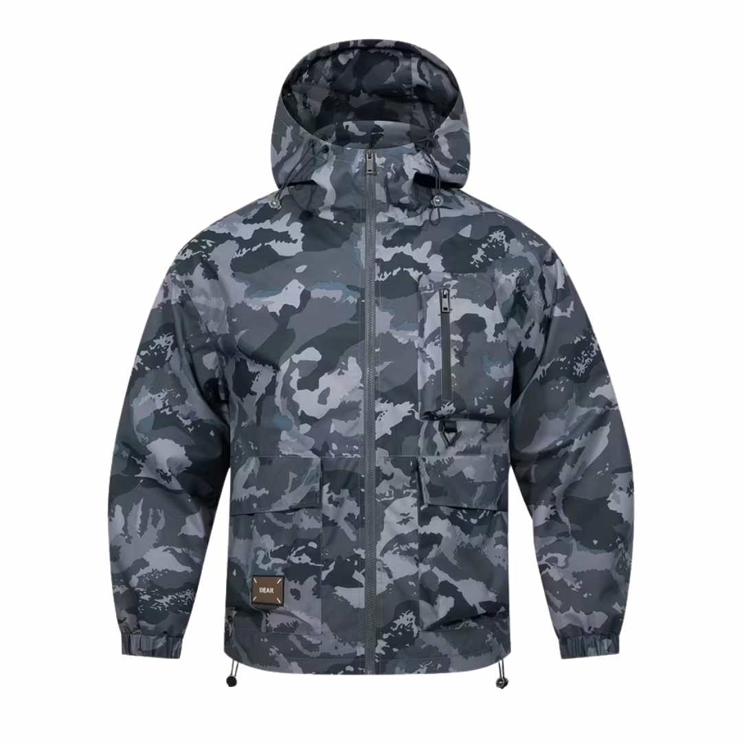 Men's Outdoor Hooded Jacket – Camouflage – Water-repellent