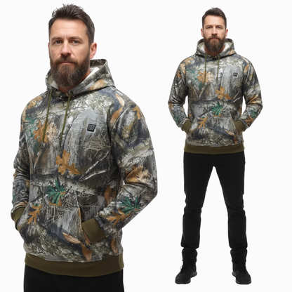 Camouflage Heated Sweatshirt – 7 Heating Zones – 3-Level Control