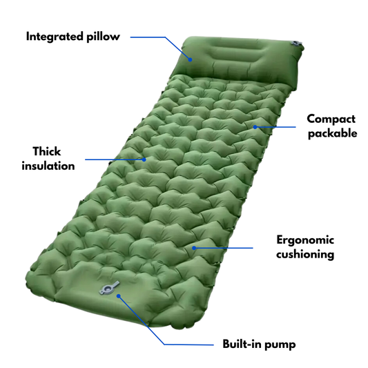 Camping Sleeping Mat – Built-In Pump – Ultra-Comfort