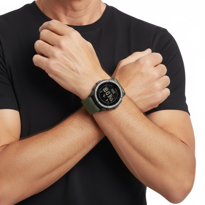 Digital Military Watch – Pedometer & Compass – Waterproof