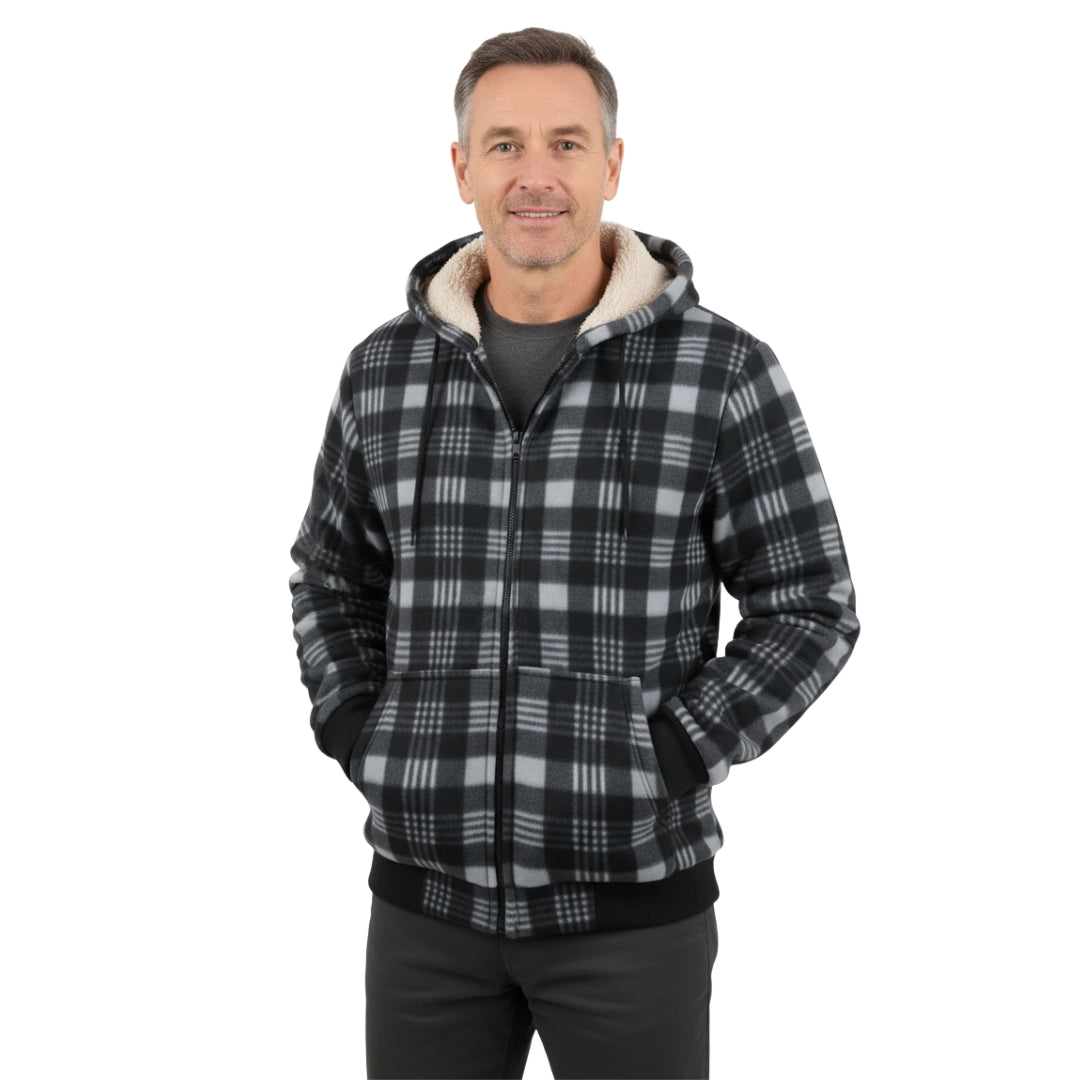 Fleece Hoodie – Sherpa Lined – Winter Jacket