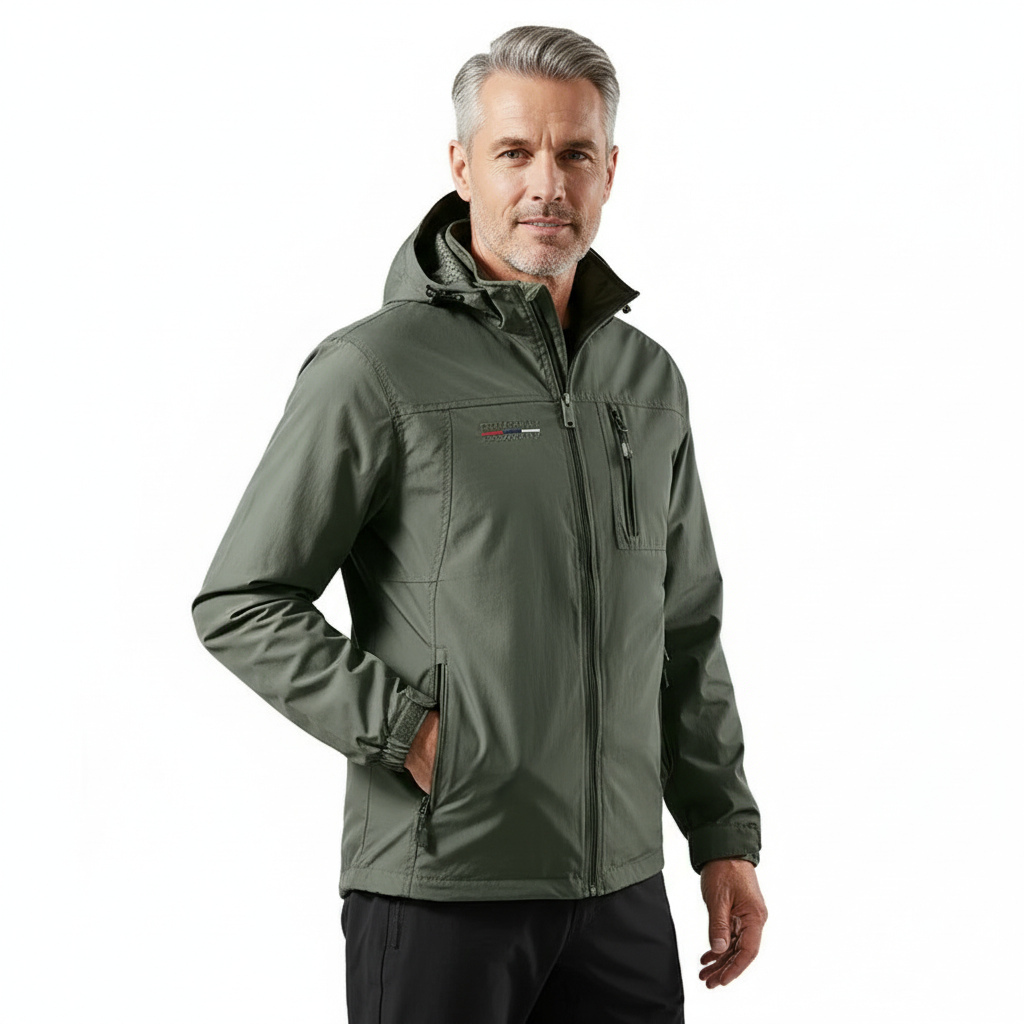 Men’s Autumn Jacket – Waterproof Hooded Coat