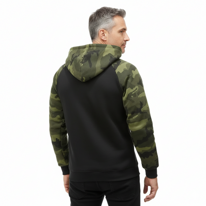 Men’s Camo Fleece Hoodie – Warm & Comfortable – Fall & Winter