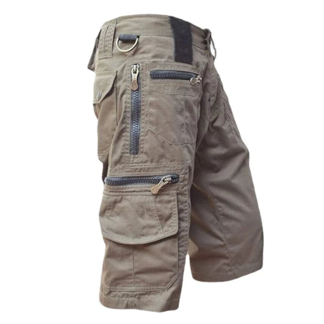 Men’s Cargo Shorts – Multi-Zip Pockets – Quick-Dry