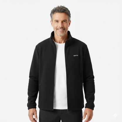 Men’s Fleece Jacket – Sporty – Outdoor Warmth