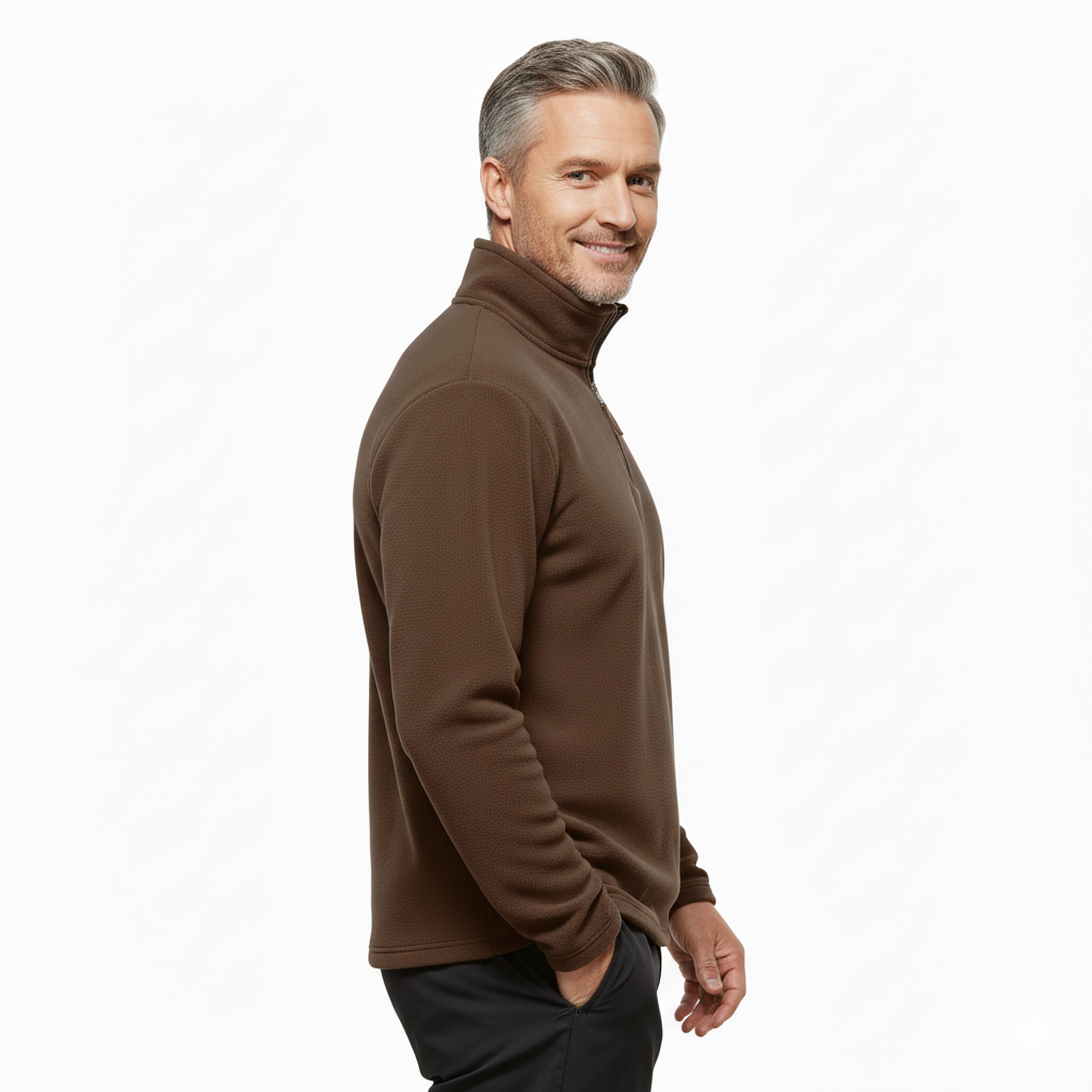 Men’s Fleece Pullover – Warm Winter Outdoor Sweatshirt