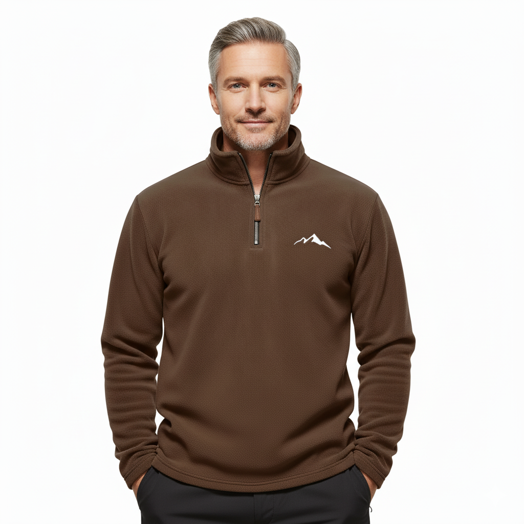 Men’s Fleece Pullover – Warm Winter Outdoor Sweatshirt