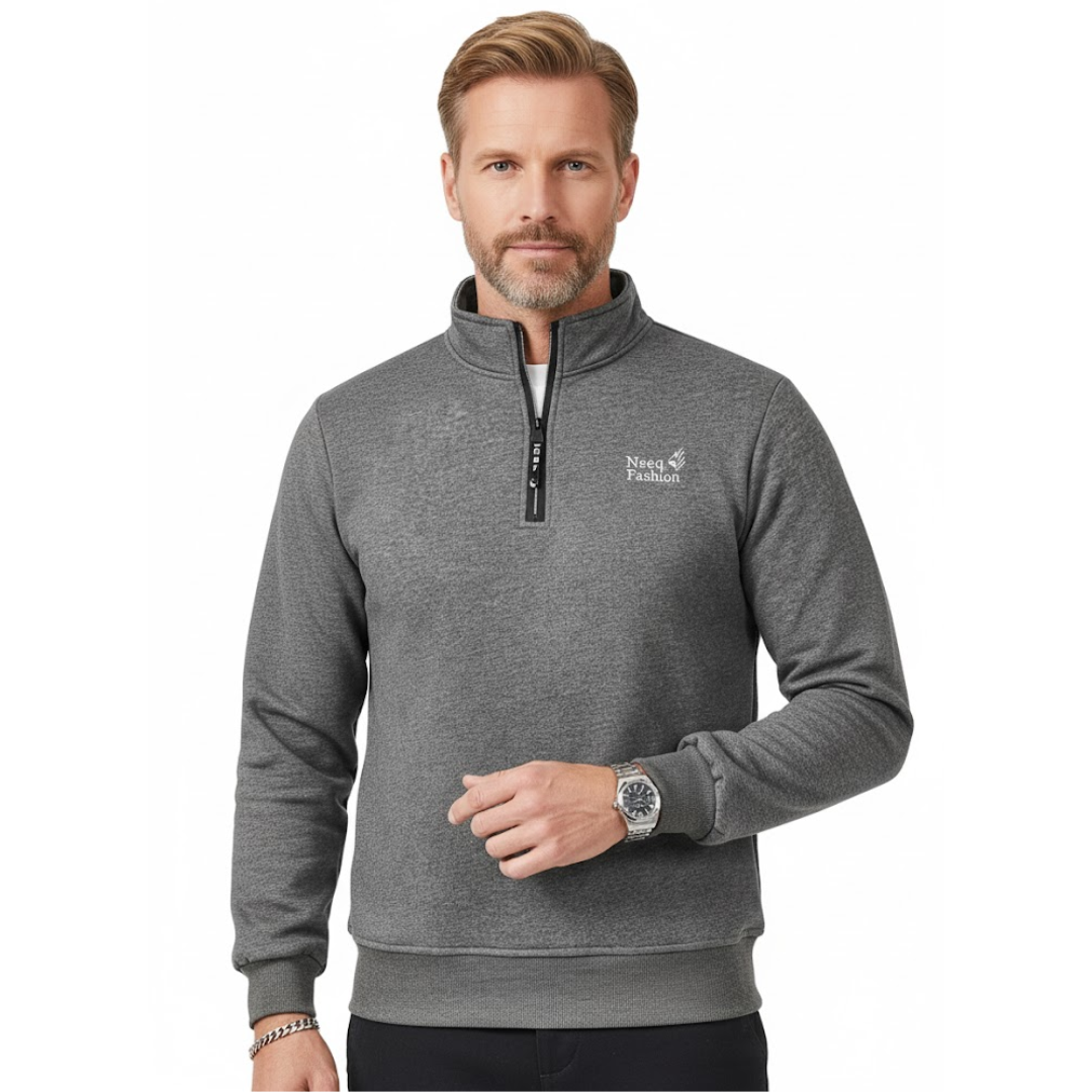 Men’s Fleece Sweatshirt – Warm & Soft – Casual Winter Style