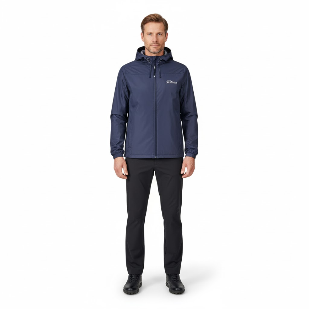 Men’s Golf Jacket – Windproof – With Detachable Hood