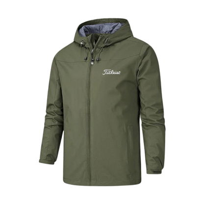 Men’s Golf Jacket – Windproof – With Detachable Hood