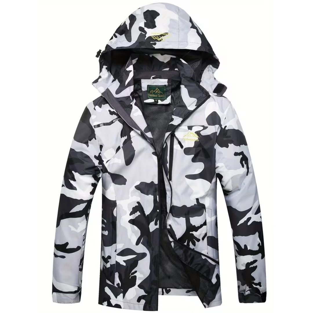 Men’s Lightweight Jacket – Hooded Windbreaker - Water Resistant