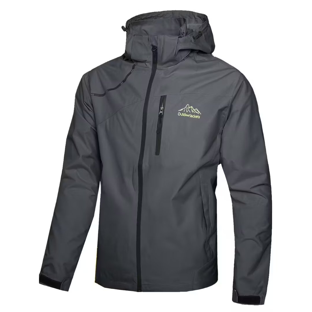 Men’s Lightweight Jacket – Hooded Windbreaker - Water Resistant