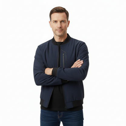 Men’s Lightweight Outdoor Bomber Jacket – Windproof – Fall Layer