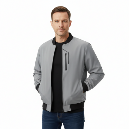 Men’s Lightweight Outdoor Bomber Jacket – Windproof – Fall Layer