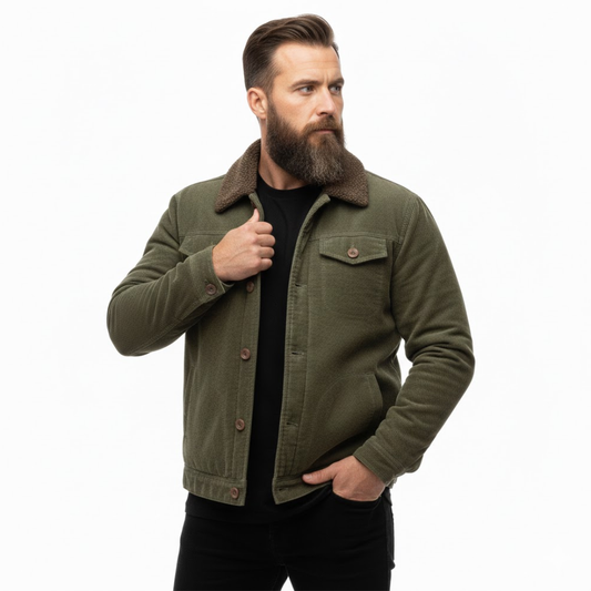 Men’s Outdoor Jacket – Fleece-Lined – Winter
