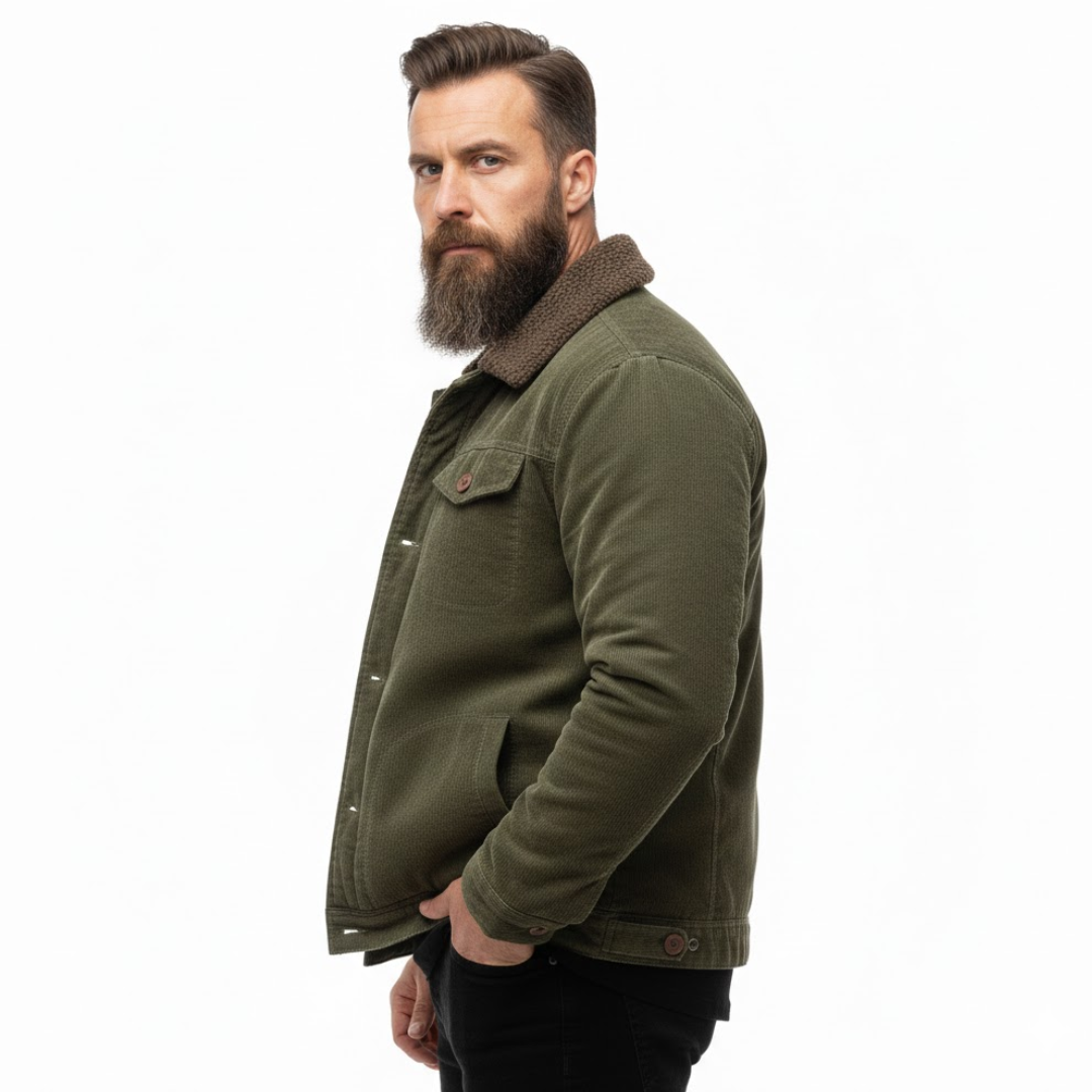 Men’s Outdoor Jacket – Fleece-Lined – Winter