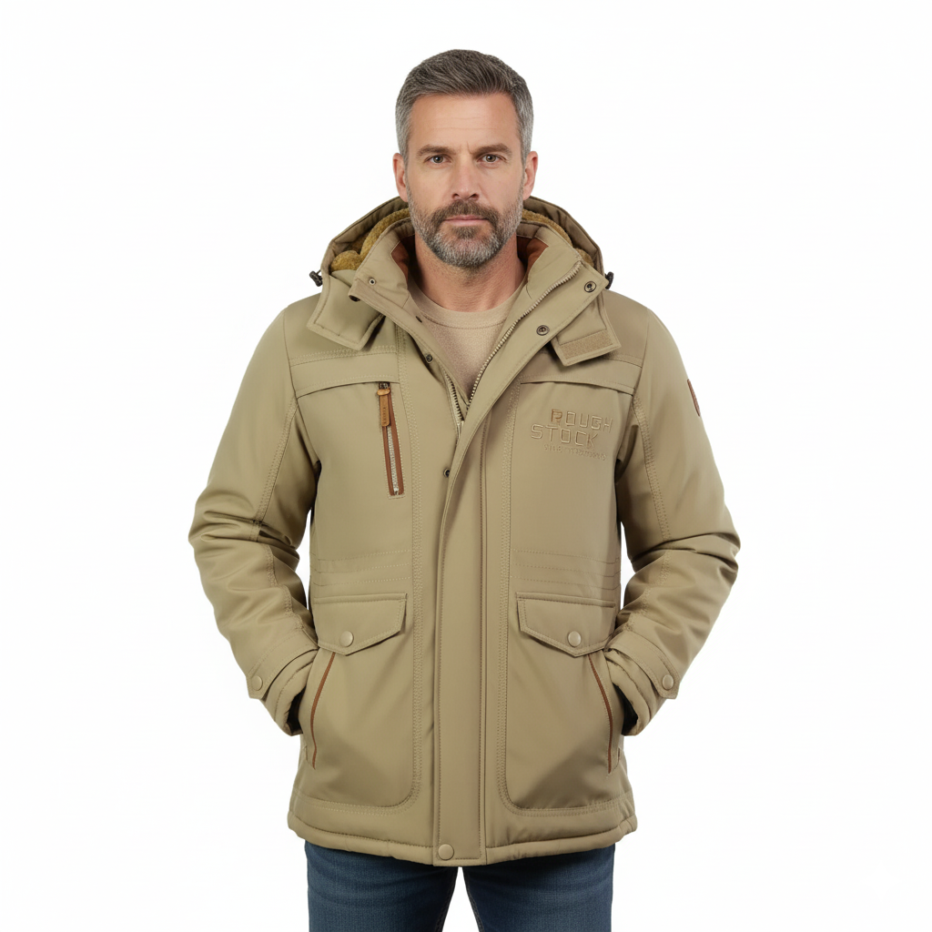 Men’s Outdoor Winter Jacket – Padded & Warm – Fall & Winter