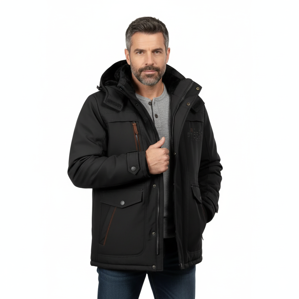 Men’s Outdoor Winter Jacket – Padded & Warm – Fall & Winter