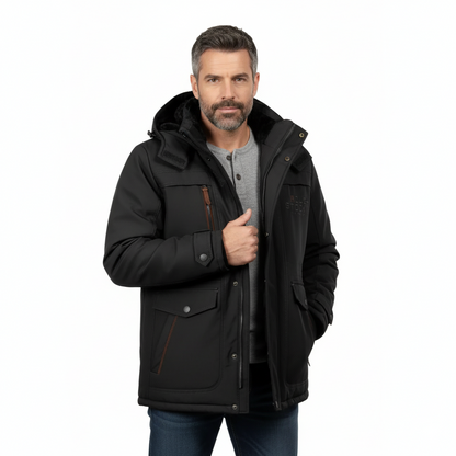 Men’s Outdoor Winter Jacket – Padded & Warm – Fall & Winter