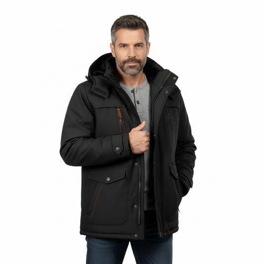 Men’s Outdoor Winter Jacket – Padded & Warm – Fall & Winter