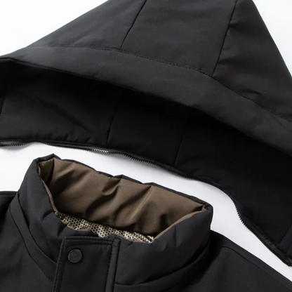 Men’s Outdoor Winter Jacket – Padded & Waterproof – Mid-Length