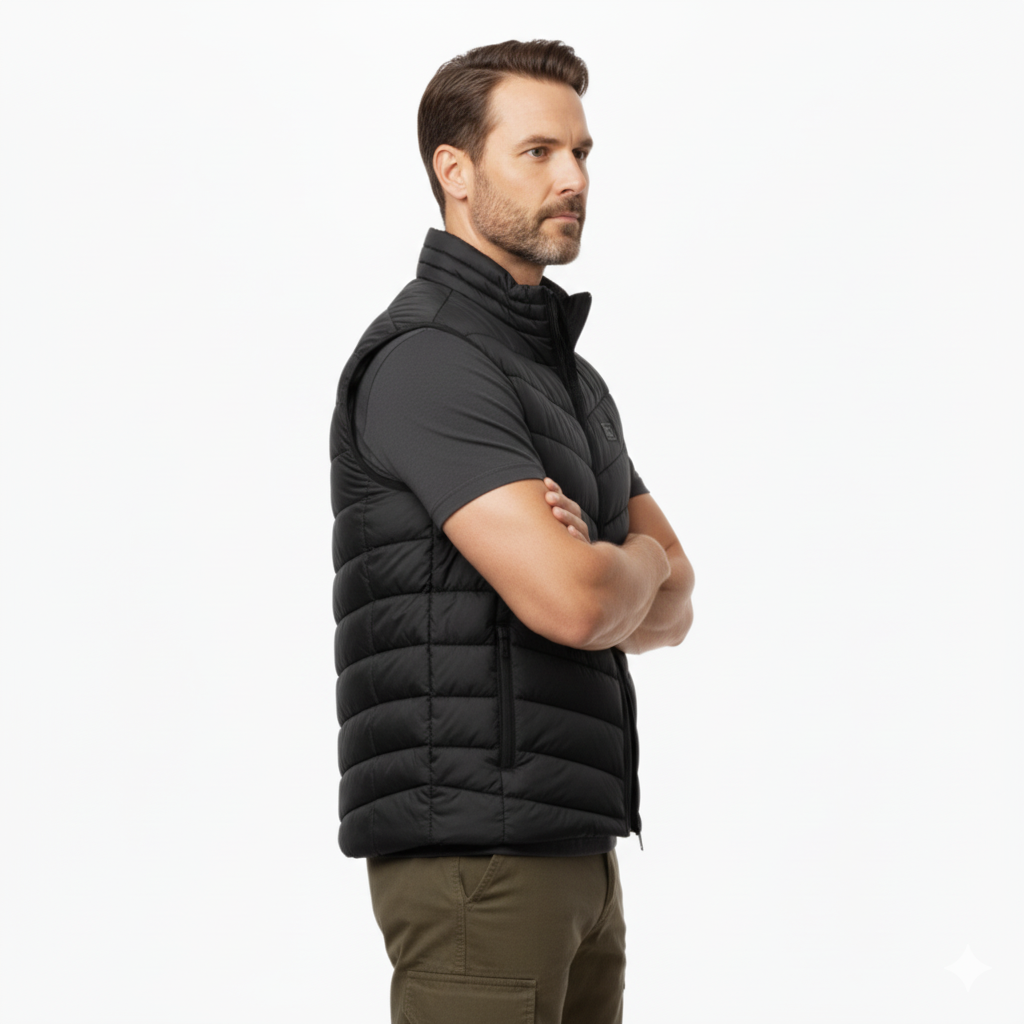 Men’s Padded Vest – Lightweight, Quilted, and Comfortable