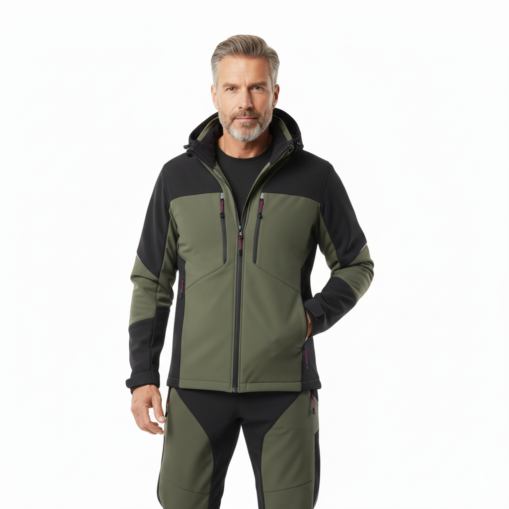 Men’s Softshell Set – Jacket and Pants – Outdoor Trekking