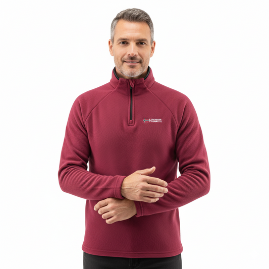 Men’s Thermal Fleece Pullover – Half-Zip & Breathable – Winter