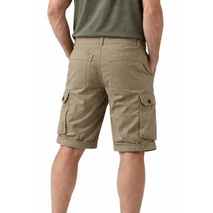 Men’s Utility Cargo Shorts – Multi-Pocket – US Flag Design