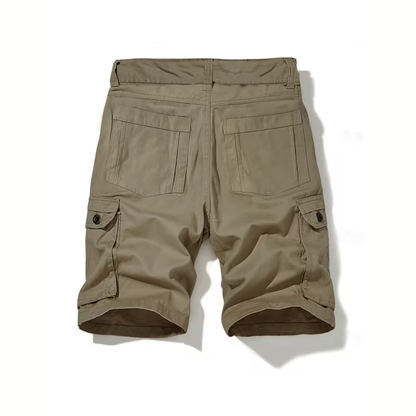 Men’s Utility Cargo Shorts – Multi-Pocket – US Flag Design