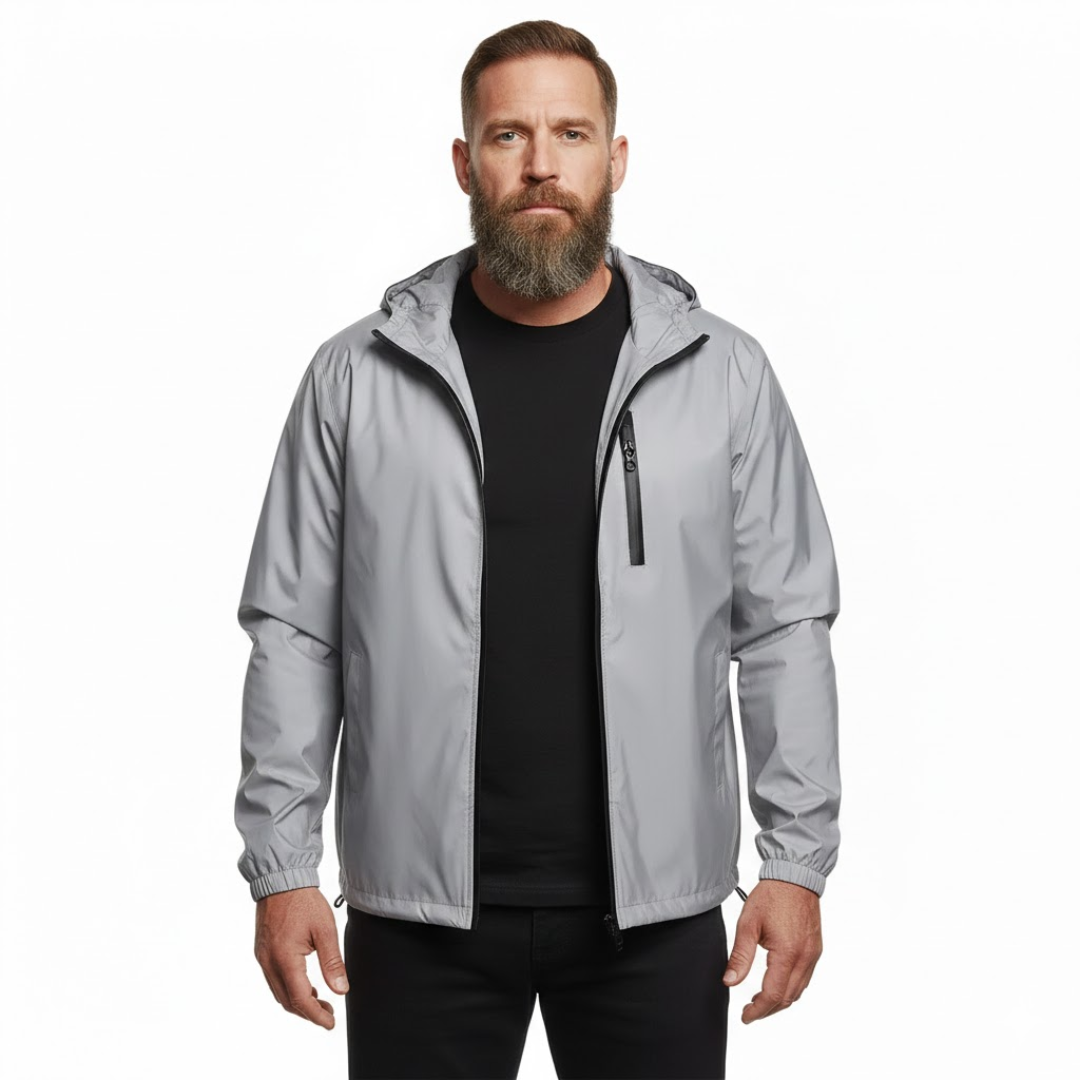 Men’s Windbreaker Jacket – Reflective – Waterproof