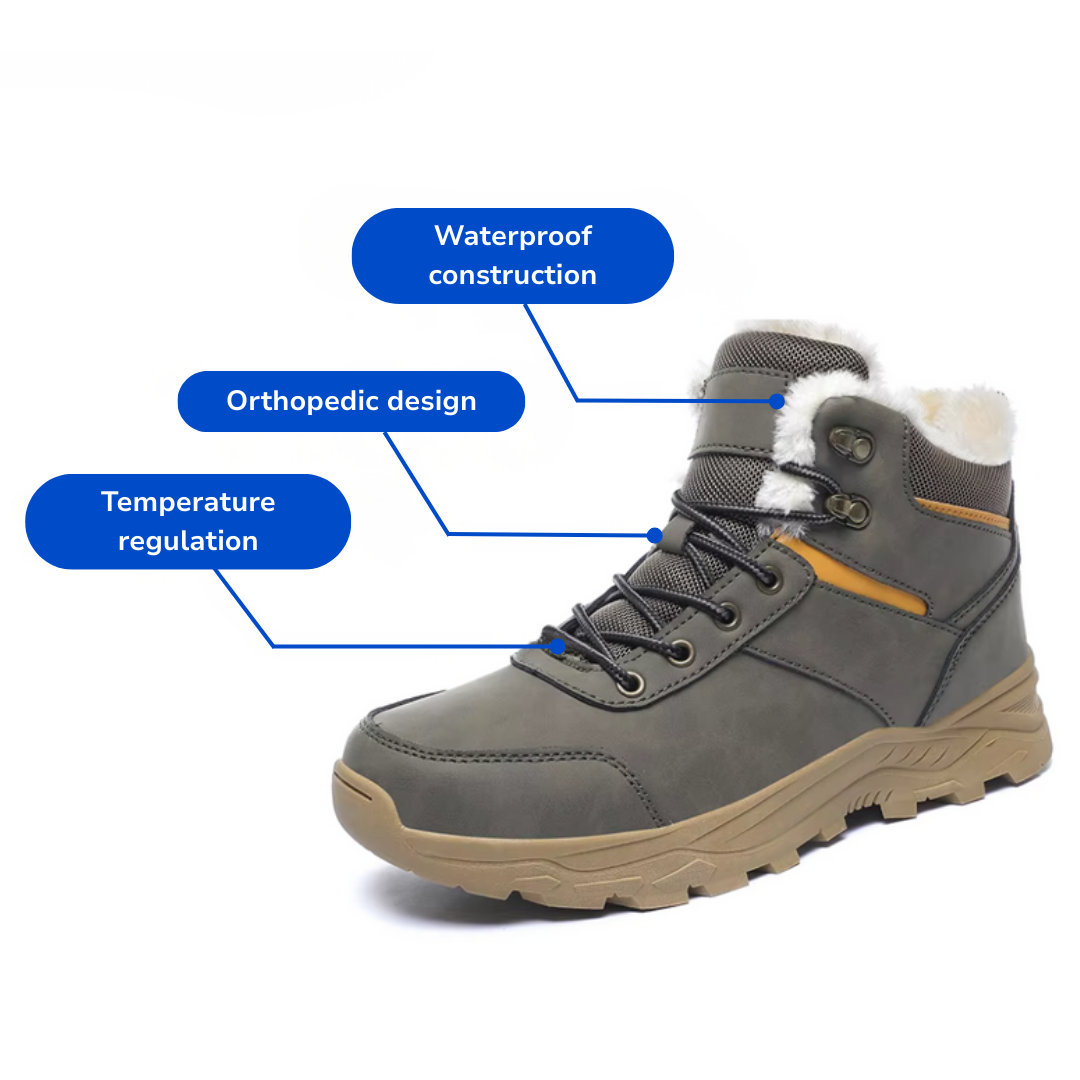 Men’s Winter Snow Boots – Thermal Lined – Non-Slip