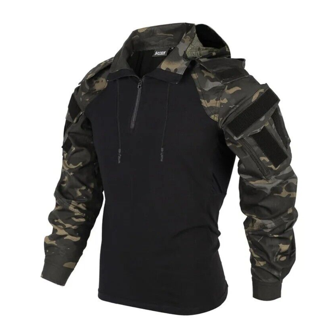 Tactical Camouflage Hoodie – Windproof & Water-Resistant