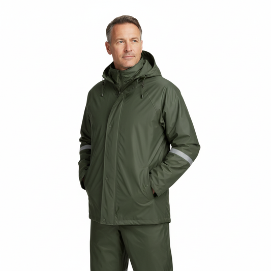 Waterproof Rain Suit – Jacket & Pants – Outdoor Workwear