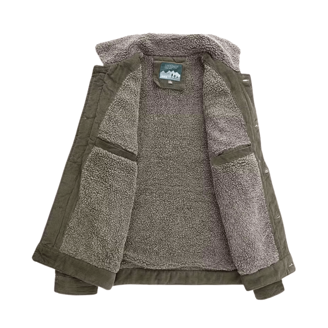 Men’s Outdoor Jacket – Fleece-Lined – Winter
